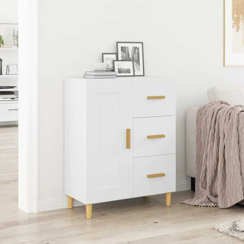 vidaXL fehér szerelt fa tálalószekrény 69,5 x 34 x 90 cm Vedd meg most