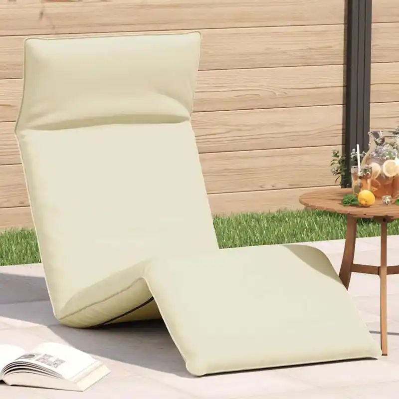vidaXL krém oxford-szövet összecsukható napozóágy 175x54x8,5 cm Csak ma