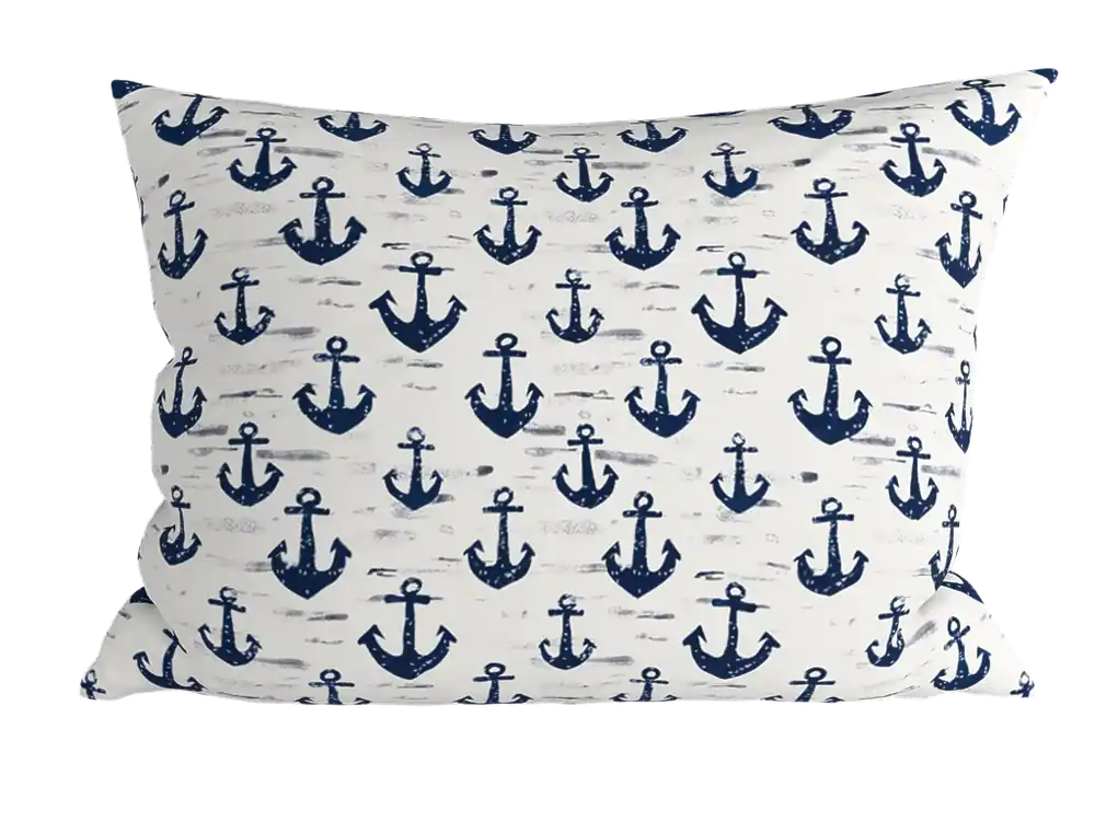 Szuper ajánlat Polipamut párnahuzat NAVYSTA POLY 70x90 cm, kék-fehér