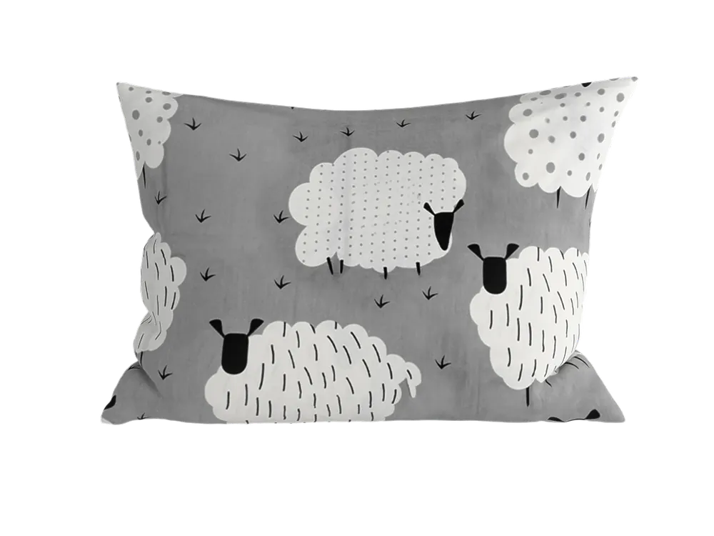 Biztonságos vásárlás Polipamut párnahuzat SHEEP POLY 50x70 cm, szürke