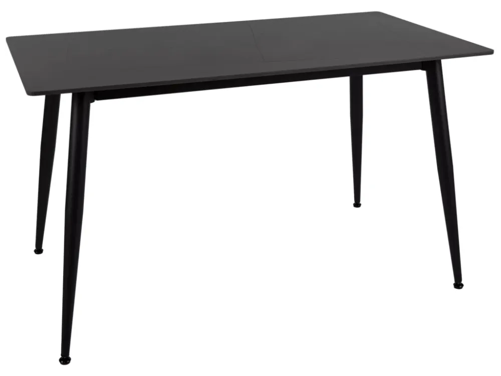 Szezonális akció Étkezőasztal RION 130x70 cm kerámia asztallappal, fekete márvány