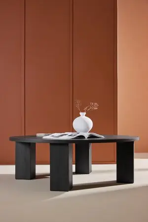 Prémium deLOHN Juno Dohányzóasztal, MDF, Fekete