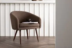 Szuper akció deLOHN Wanda Fotel, Poliészter teddy, Barna