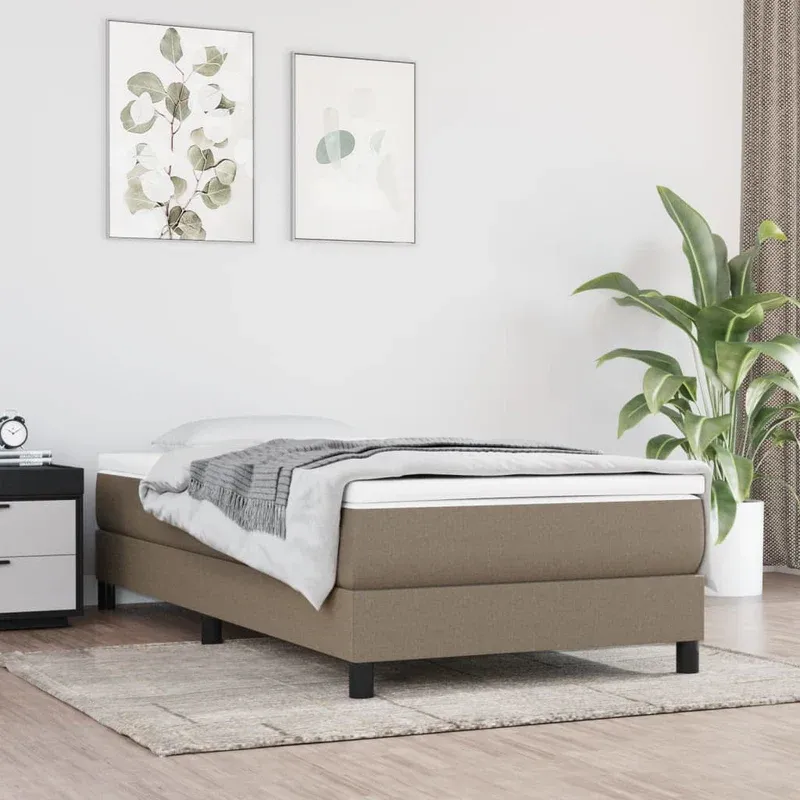 vidaXL rugós ágykeret tópszín 90x190 cm anyagból Különleges ajánlat
