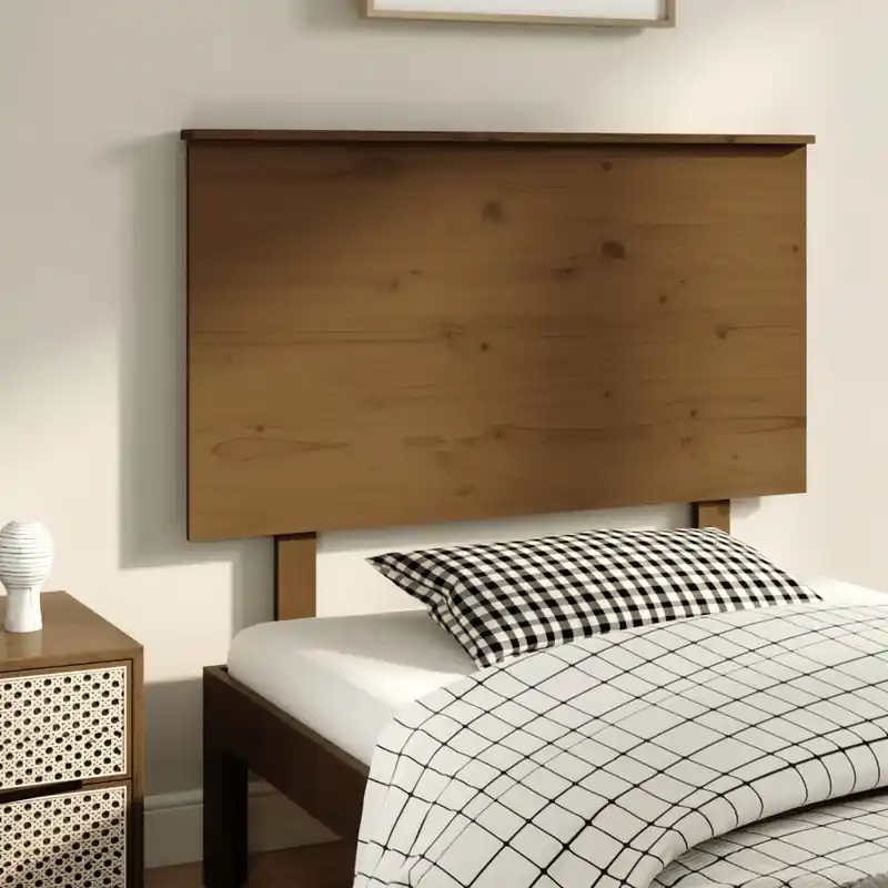 Expressz kézbesítés vidaXL mézbarna tömör fenyőfa ágyfejtámla 94x6x82,5 cm