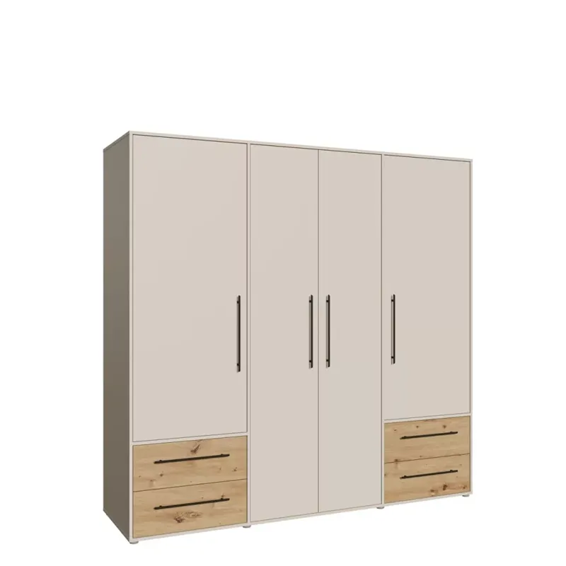 Szuper ajánlat Hokka (MKSS841-M946) gardróbszekrény - homok, artisan tölgy