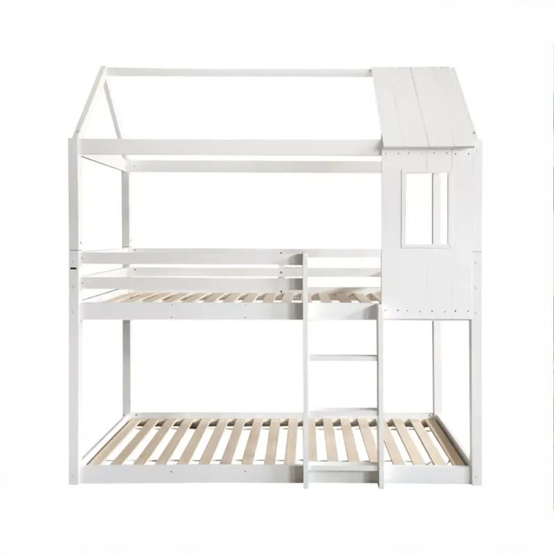 Ajánlat Montessori emeleteságy, fehér, 90x200, ATRISA