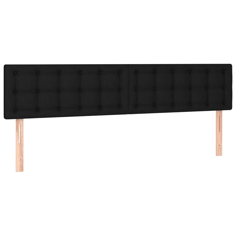 Biztonságos fizetés 2 db fekete szövet fejtámla 100x5x78/88 cm