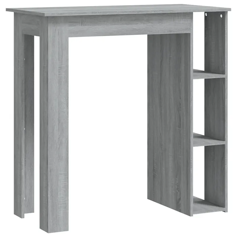 szürke sonoma forgácslap bárasztal polccal 102 x 50 x 103,5 cm Bestseller