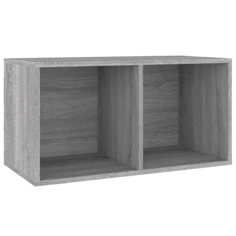 szürke sonoma színű szerelt fa lemeztároló doboz 71x34x36 cm Újdonság