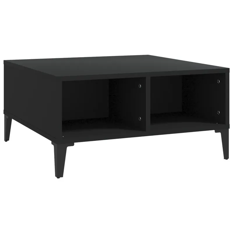 Expressz kézbesítés fekete forgácslap dohányzóasztal 60 x 60 x 30 cm