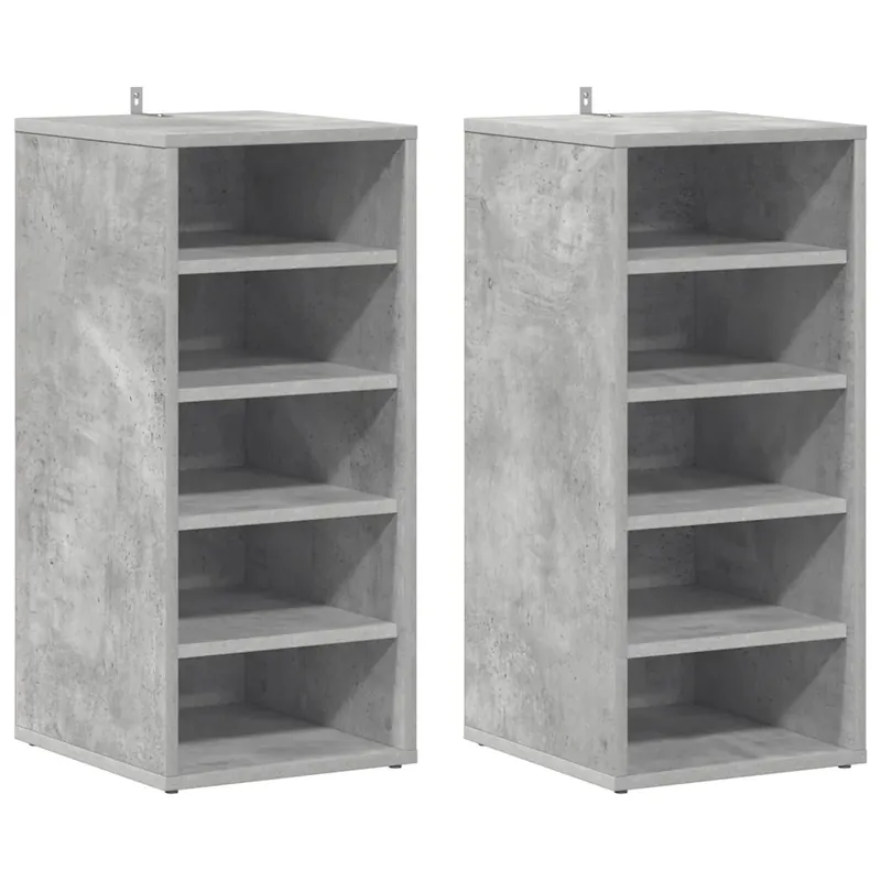 2 db betonszürke forgácslap cipősszekrény 31,5 x 35 x 70 cm Azonnal elérhető