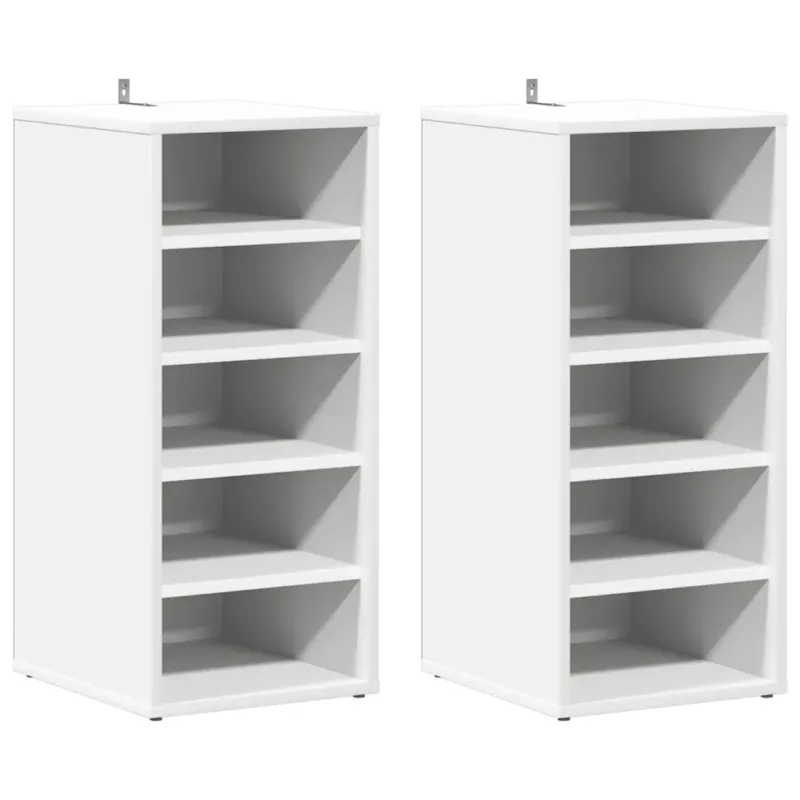 2 db fehér forgácslap cipősszekrény 31,5 x 35 x 70 cm Végkiárusítás