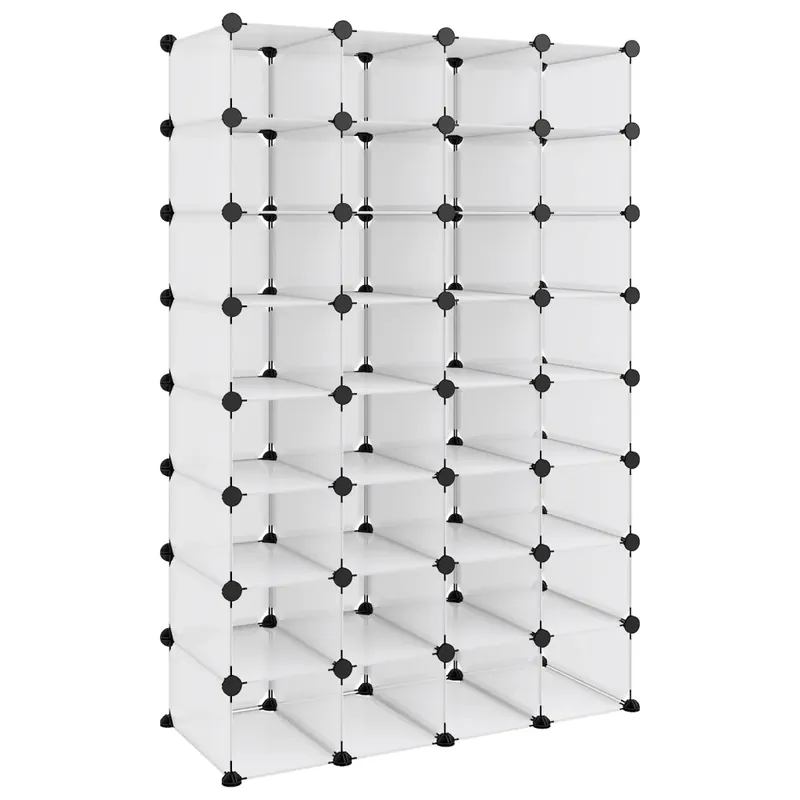átlátszó polipropilén cipőtartó 93 x 36,5 x 140 cm Újdonság
