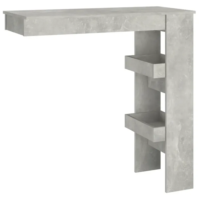 betonszürke fatermék fali bárasztal 102 x 45 x 103,5 cm Nézd meg most