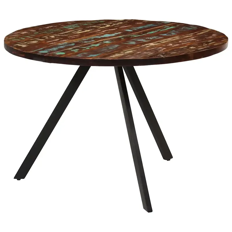 tömör újrahasznosított fa étkezőasztal 110 x 75 cm Nézd meg most