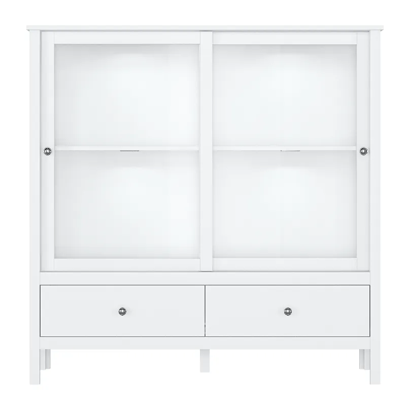 Utolsó esély Alacsony vitrin 2W2S, fehér, OLJE